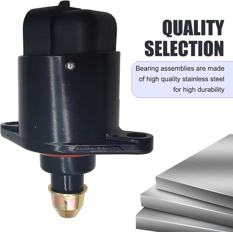 MLY 1 PC Idle Air Control Valve, Iac Valve for Stable Engine Operation,Replacement OEM #90380/10526/90325864, Compatible with King Kong (Black) - Image 4